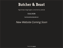 Tablet Screenshot of butcherandbeast.co.uk